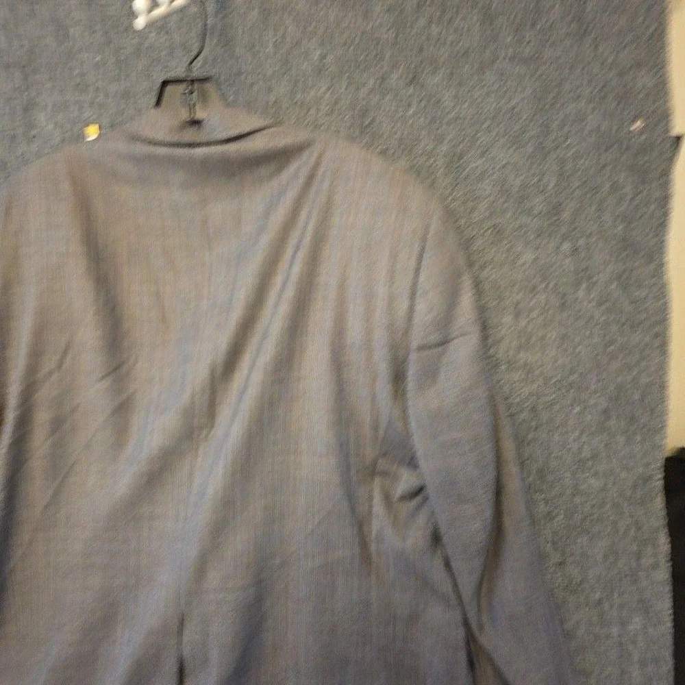 Hart Schaffner Marx Blazer Sport Coat Mens 46 Gray Wool Check Classic Jacket